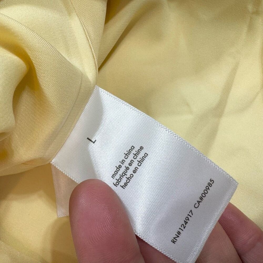 NWT Danielle Bernstein By WeWoreWhat Blazer Dress Womens Large Yellow Cut Out - Picture 6 of 10